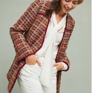 ANTHROPOLOGIE HARLEQUIN TWEED BLAZER